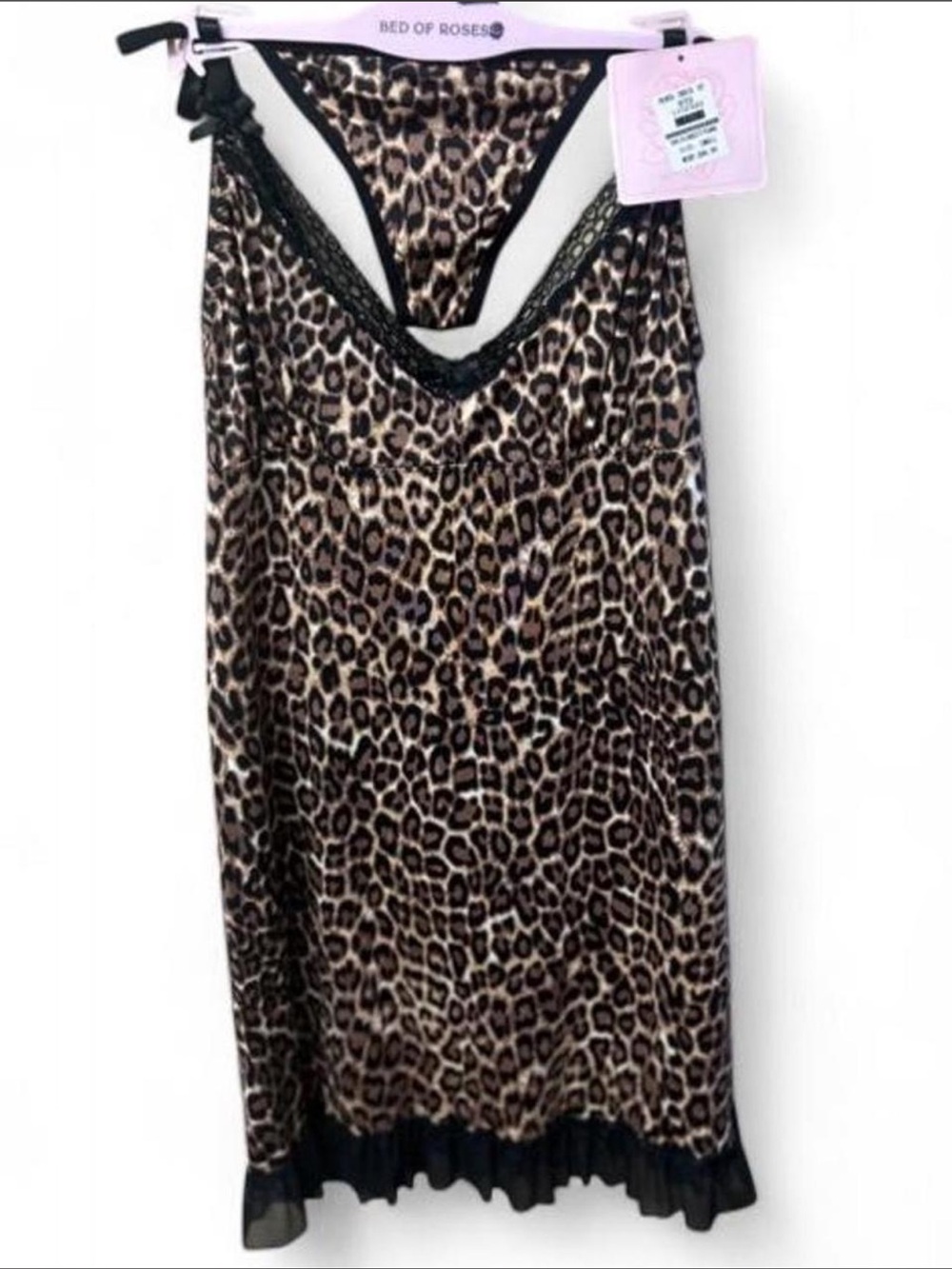 NWT Leopard Print lingerie matching set. Brand new. Size Small.